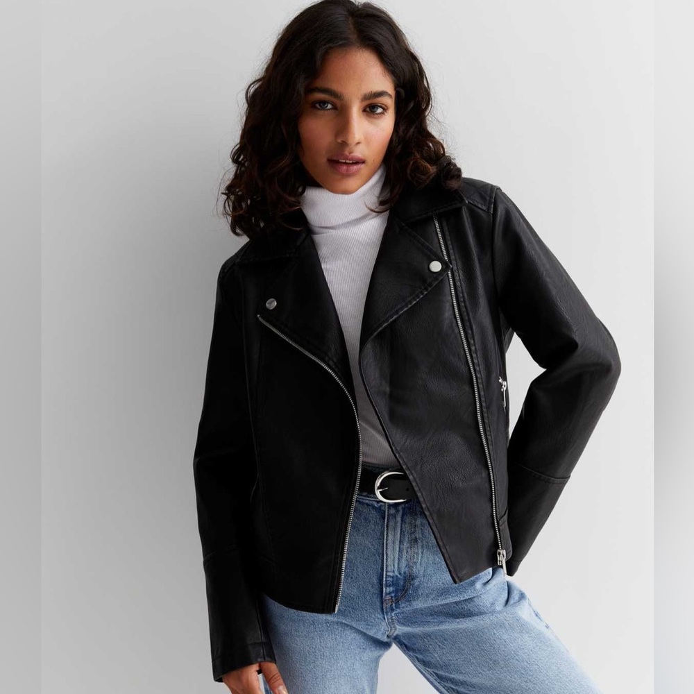 Vintage New Look Moto Leather/Suede Jacket